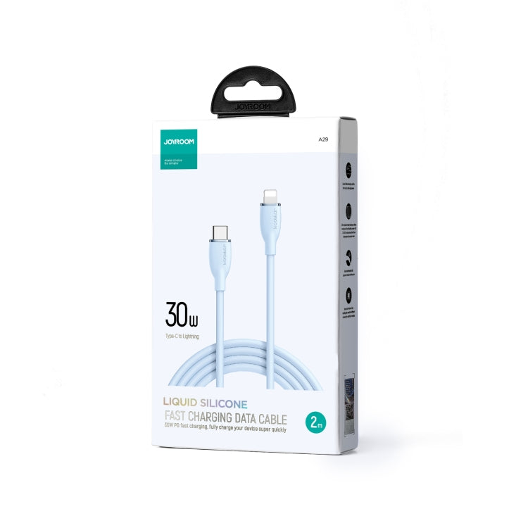 JOYRO0M SA29-CL3 30W USB-C/Type-C to 8 Pin Liquid Silicone Fast Charging Data Cable, Length: 2m(Blue) - 2 in 1 Cable by JOYROOM | Online Shopping South Africa | PMC Jewellery