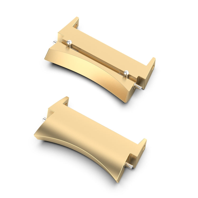 For Samsung Galaxy Watch 6 / 6 Classic 1 Pair Stainless Steel Metal Watch Band Connector(Gold) - For Samsung by PMC Jewellery | Online Shopping South Africa | PMC Jewellery