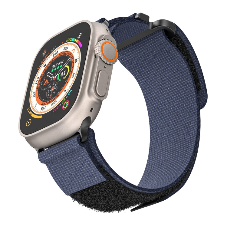 For Apple Watch Series 9 41mm AW Nylon Two-Section Watch Band(Blue) - free shipping - PMC TechLife - Order now!