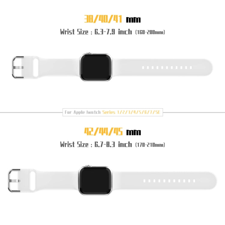 For Apple Watch 6 40mm Pin Buckle Silicone Watch Band(White) - Watch Bands by PMC TechLife | Online Shopping South Africa | PMC TechLife