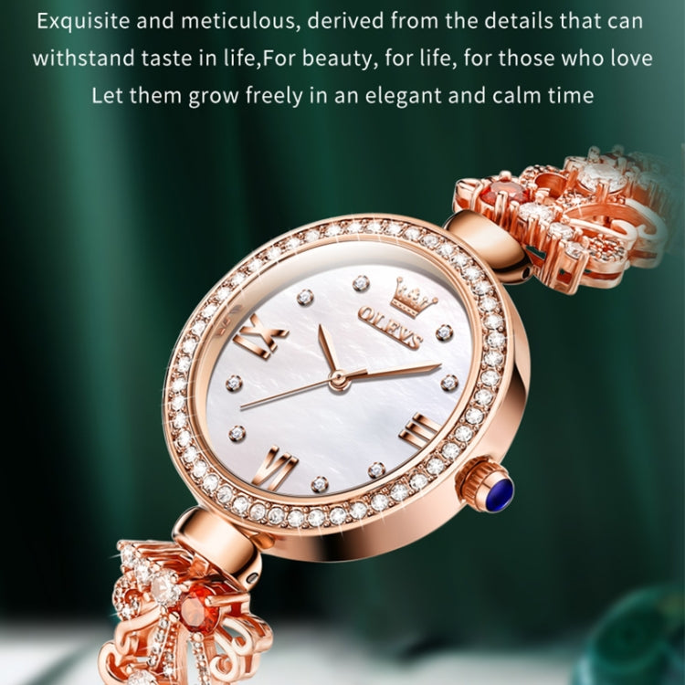OLEVS 9958 Women Adjustable Drawstring Bracelet Quartz Watch(White + Silver) - Bracelet Watches by OLEVS | Online Shopping South Africa | PMC Jewellery