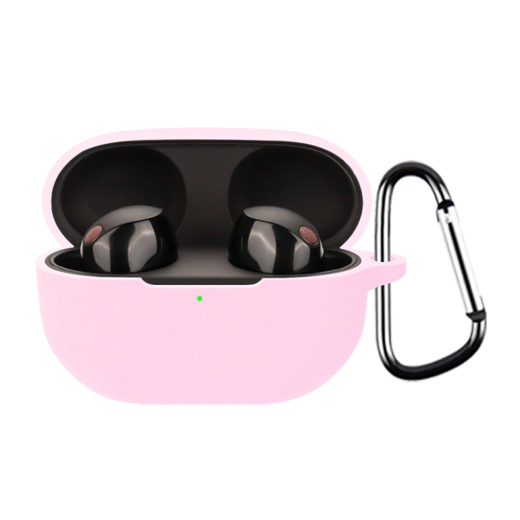 For Sony WF-1000XM5 Wireless Bluetooth Earphone Silicone Protective Case(Pink) - Sony Earphone Case by PMC TechLife | Online Shopping South Africa | PMC TechLife