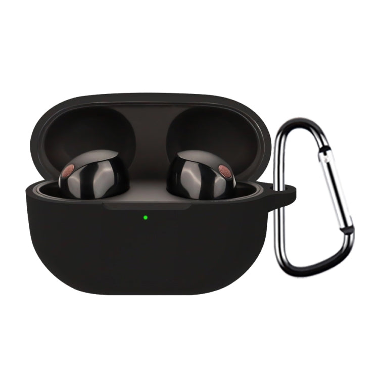 For Sony WF-1000XM5 Wireless Bluetooth Earphone Silicone Protective Case(Black) - Sony Earphone Case by PMC TechLife | Online Shopping South Africa | PMC TechLife