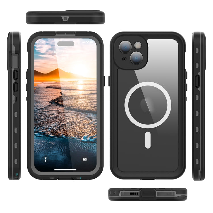 For iPhone 15 RedPepper IP68 Waterproof MagSafe Phone Case(Black) - iPhone 15 Cases by RedPepper | Online Shopping South Africa | PMC TechLife | Buy Now Pay Later Mobicred
