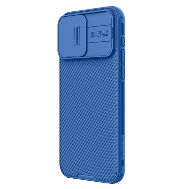 For iPhone 15 Pro NILLKIN CamShield Pro PC Phone Case(Blue) - iPhone 15 Pro Cases by NILLKIN | Online Shopping South Africa | PMC Jewellery