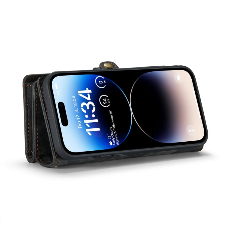 For iPhone 15 Pro CaseMe 008 Detachable Multifunctional Leather Phone Case(Black) - iPhone 15 Pro Cases by CaseMe | Online Shopping South Africa | PMC TechLife | Buy Now Pay Later Mobicred