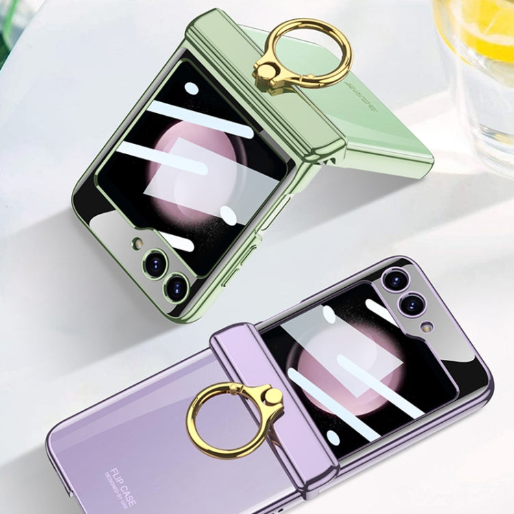 For Samsung Galaxy Z Flip5 GKK Magnetic Folding Phantom Rotary Phone Case with Ring Holder(Purple) - Galaxy Z Flip5 Cases by GKK | Online Shopping South Africa | PMC Jewellery