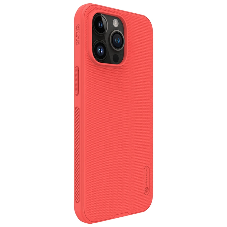 For iPhone 15 Pro Max NILLKIN Frosted Shield Pro PC + TPU Phone Case(Red) - iPhone 15 Pro Max Cases by NILLKIN | Online Shopping South Africa | PMC Jewellery | Buy Now Pay Later Mobicred