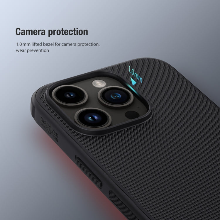 For iPhone 15 Pro NILLKIN Frosted Shield Pro PC + TPU Phone Case(Blue) - free shipping - PMC TechLife - Order now!