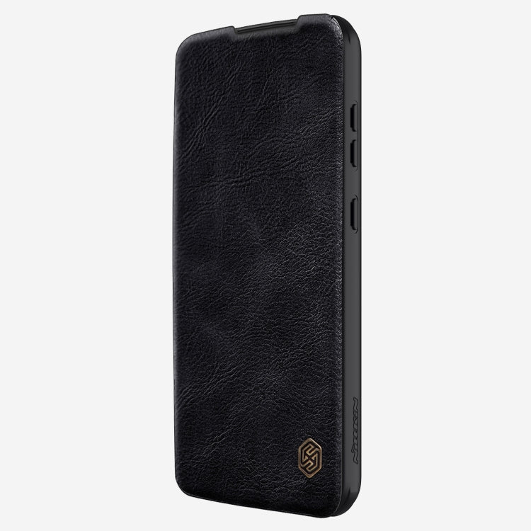 For Samsung Galaxy A55 NILLKIN QIN Series Pro Sliding Camera Cover Design Leather Phone Case(Black) - Galaxy Phone Cases by NILLKIN | Online Shopping South Africa | PMC Jewellery