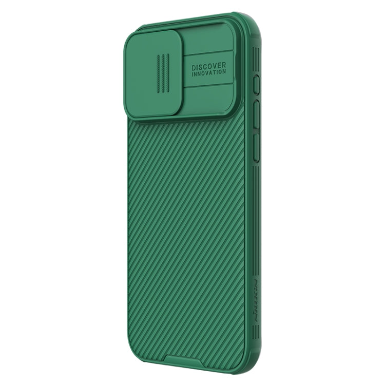 For iPhone 15 Pro NILLKIN CamShield Pro Magnetic Magsafe Phone Case(Green) - iPhone 15 Pro Cases by NILLKIN | Online Shopping South Africa | PMC Jewellery