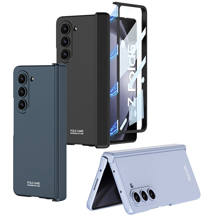 For Samsung Galaxy Z Fold5 GKK Integrated Magnetic Folding Hinge All-inclusive Phone Case(Silver) - Galaxy Z Fold5 Cases by GKK | Online Shopping South Africa | PMC Jewellery