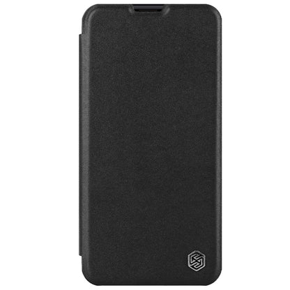 For iPhone 15 Plus NILLKIN QIN Series Pro Plain Leather Phone Case(Black) - iPhone 15 Plus Cases by NILLKIN | Online Shopping South Africa | PMC Jewellery