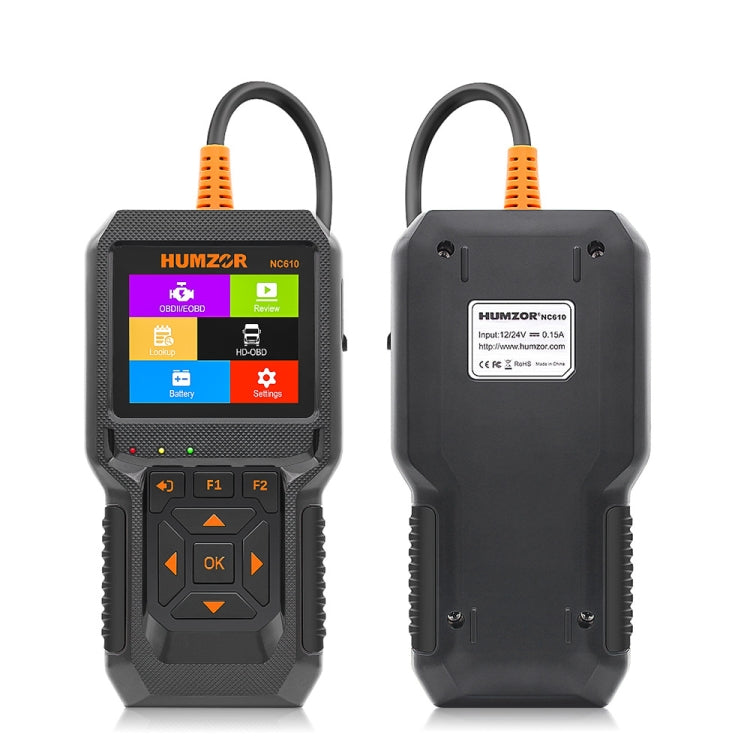 HUMZOR NexzCheck NC610 Car / Truck Code Reader OBD2 Diagnostic Scan Tool(Black) - Code Readers & Scan Tools by PMC TechLife | Online Shopping South Africa | PMC TechLife