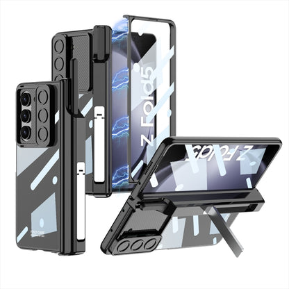 For Samsung Galaxy Z Fold5 GKK Integrated Push Lens Window PC Phone Case(Black) - Galaxy Z Fold5 Cases by GKK | Online Shopping South Africa | PMC Jewellery | Buy Now Pay Later Mobicred