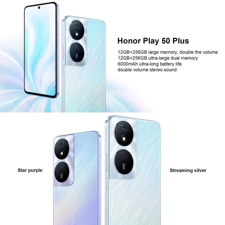 Honor Play 50 Plus, 12GB+256GB, 6.8 inch MagicOS 7.2 Dimensity 6020 Octa Core up to 2.2GHz, Network: 5G, OTG, Not Support Google Play(Green) - Honor by Huawei | Online Shopping South Africa | PMC Jewellery | Buy Now Pay Later Mobicred