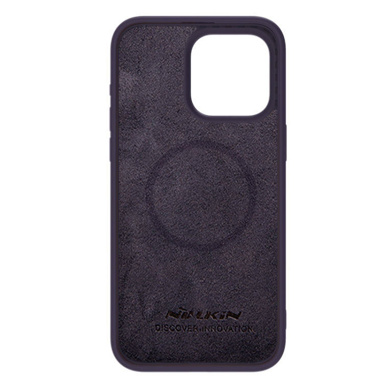 For iPhone 15 Pro Max NILLKIN CamShield MagSafe Liquid Silicone Phone Case(Deep Purple) - iPhone 15 Pro Max Cases by NILLKIN | Online Shopping South Africa | PMC Jewellery