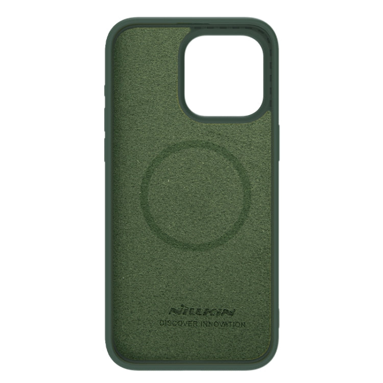 For iPhone 15 Pro NILLKIN CamShield MagSafe Liquid Silicone Phone Case(Dark Green) - iPhone 15 Pro Cases by NILLKIN | Online Shopping South Africa | PMC Jewellery