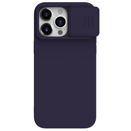 For iPhone 15 Pro NILLKIN CamShield Liquid Silicone Phone Case(Deep Purple) - iPhone 15 Pro Cases by NILLKIN | Online Shopping South Africa | PMC Jewellery | Buy Now Pay Later Mobicred