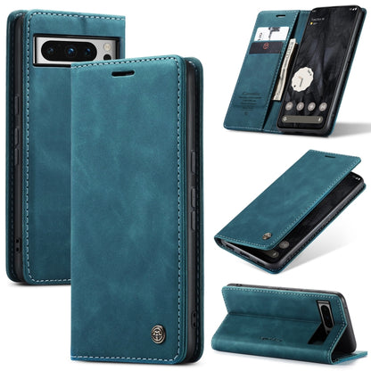 For Google Pixel 8 Pro CaseMe 013 Multifunctional Horizontal Flip Leather Phone Case(Blue) - Google Cases by CaseMe | Online Shopping South Africa | PMC Jewellery | Buy Now Pay Later Mobicred