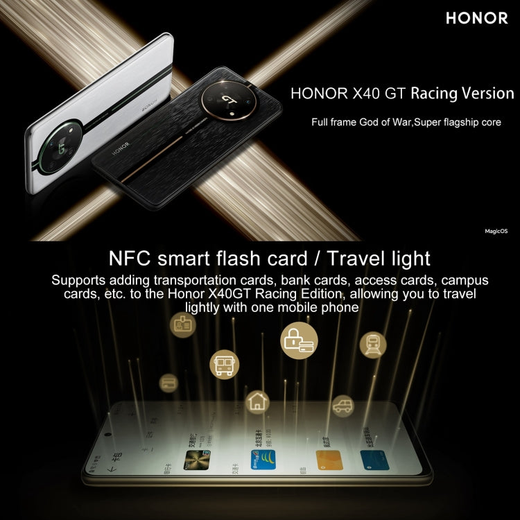 Honor X40 GT Racing, 12GB+512GB , 6.81 inch Magic OS 7.0 Snapdragon 888 Octa Core up to 2.84GHz, Network: 5G, OTG, NFC, Not Support Google Play(Racing Black) - Honor by Huawei | Online Shopping South Africa | PMC Jewellery | Buy Now Pay Later Mobicred