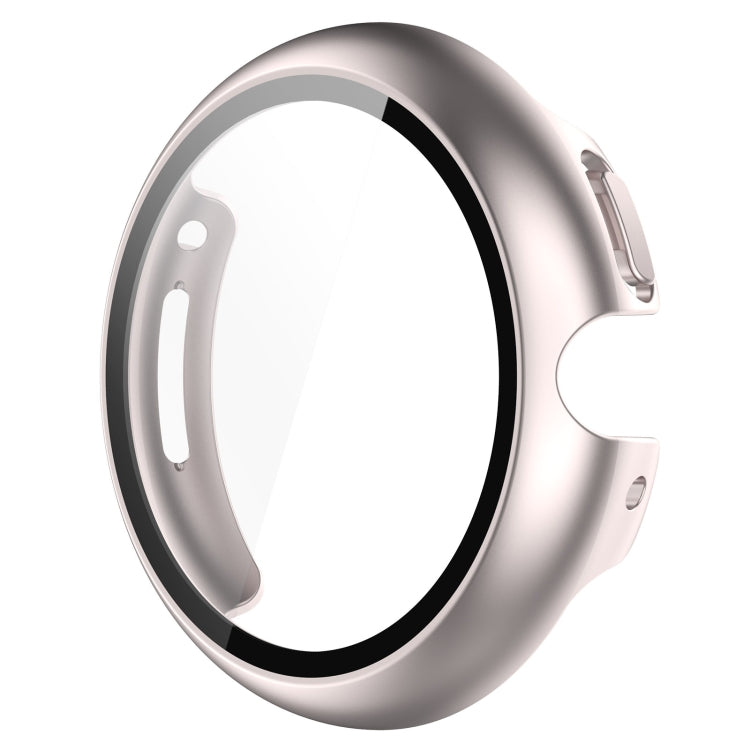 For Google Pixel Watch 2 PC + Tempered Film Integrated Watch Protective Case(Starlight Color) - Watch Cases by PMC TechLife | Online Shopping South Africa | PMC TechLife