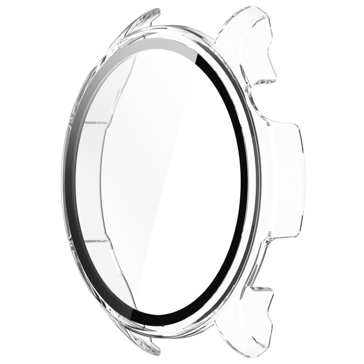 For Amazfit Balance A2286 PC + Tempered Film Integrated Watch Protective Case(Transparent White) - Watch Cases by PMC TechLife | Online Shopping South Africa | PMC TechLife