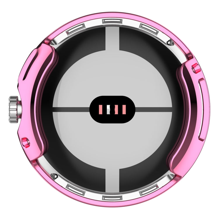 For Google Pixel Watch 2 Full Coverage TPU Electroplated Watch Protective Case(Pink) - free shipping - PMC TechLife - Order now!