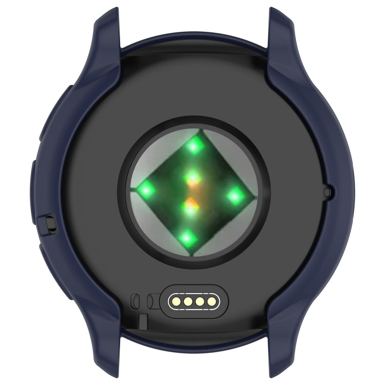 For Garmin Venu 3S Half Pack Hollow TPU Armor Watch Protective Case(Dark Blue) - Watch Cases by PMC TechLife | Online Shopping South Africa | PMC TechLife