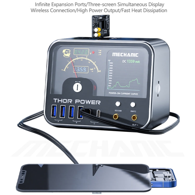 Mechanic Thor Power Intelligent DC Regulated Diagnostic Supply Power with Expansion Interface, Plug:EU - Power Supply by MECHANIC | Online Shopping South Africa | PMC Jewellery | Buy Now Pay Later Mobicred