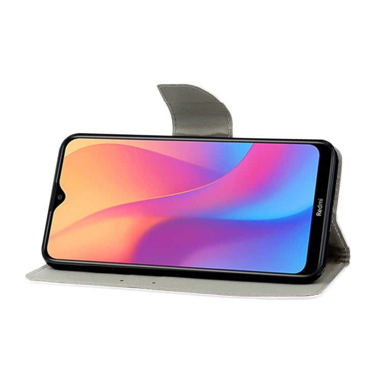 For Xiaomi Redmi 9A 3D Colored Drawing Horizontal Flip PU Leather Case with Holder & Card Slots & Wallet(Down Jacket Cat) - Xiaomi Cases by PMC Jewellery | Online Shopping South Africa | PMC Jewellery