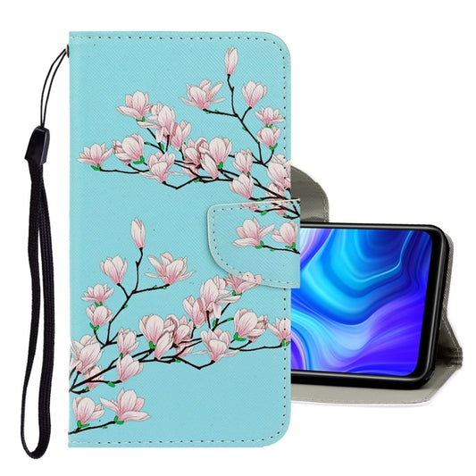 For Xiaomi Redmi 9A 3D Colored Drawing Horizontal Flip PU Leather Case with Holder & Card Slots & Wallet(Magnolia) - Xiaomi Cases by PMC Jewellery | Online Shopping South Africa | PMC Jewellery