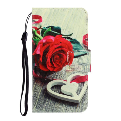 For Xiaomi Redmi 9A 3D Colored Drawing Horizontal Flip PU Leather Case with Holder & Card Slots & Wallet(Red Rose) - Xiaomi Cases by PMC Jewellery | Online Shopping South Africa | PMC Jewellery