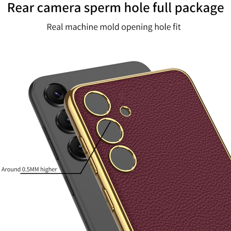 For Samsung Galaxy S24 5G GKK Plating TPU + Leather Full Coverage Phone Case(Black) - Galaxy S24 5G Cases by GKK | Online Shopping South Africa | PMC TechLife | Buy Now Pay Later Mobicred