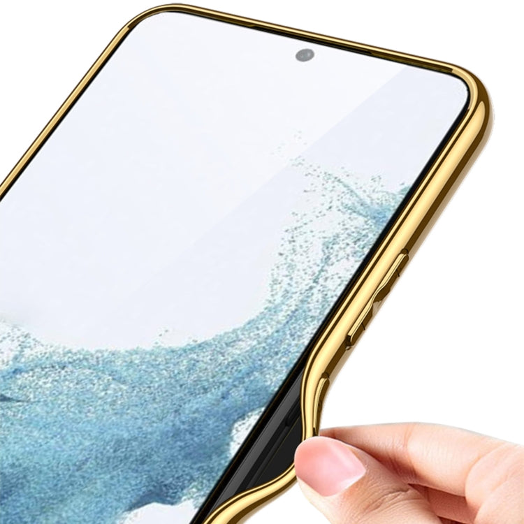 For Samsung Galaxy S24+ 5G GKK Plating TPU + Leather Full Coverage Phone Case(Black) - free shipping - PMC TechLife - Order now!