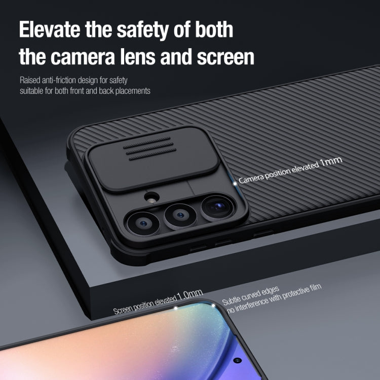 For Samsung Galaxy A55 NILLKIN Black Mirror Pro Series Camshield PC Phone Case(Black) - Galaxy Phone Cases by NILLKIN | Online Shopping South Africa | PMC TechLife | Buy Now Pay Later Mobicred