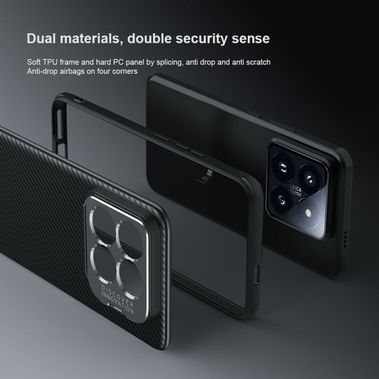 For Xiaomi 14 Pro NILLKIN Black Mirror Prop CD Texture Mirror Precise Hole Phone Case(Green) - free shipping - PMC TechLife - Order now!