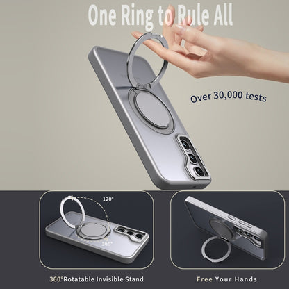 For Samsung Galaxy S23 5G 360-degree Rotating MagSafe Magnetic Holder Phone Case(Titanium Grey) - Galaxy S23 5G Cases by PMC Jewellery | Online Shopping South Africa | PMC Jewellery