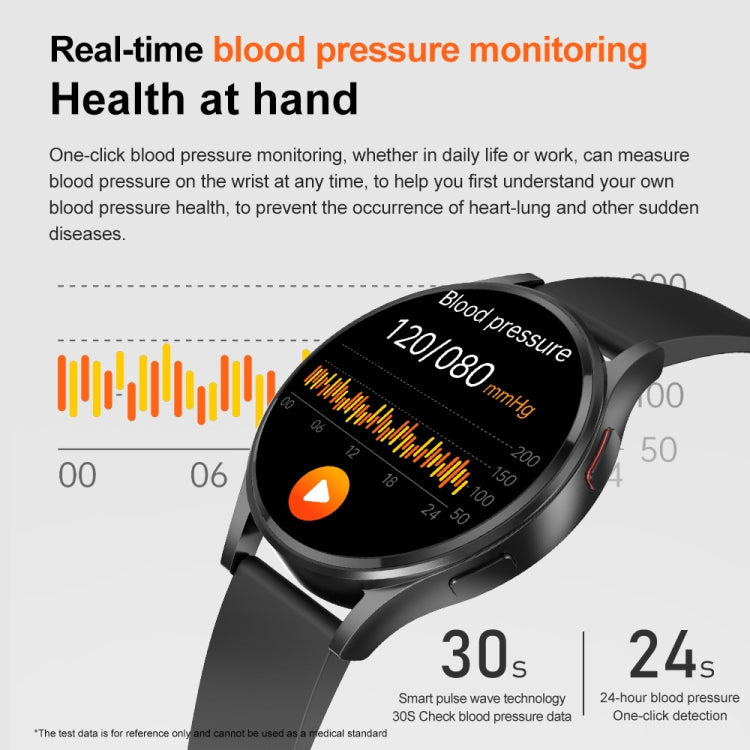 1.43 inch Silicone Strap Bluetooth Call Smart Watch Support ECG / Non-invasive Blood Sugar(Light Yellow) - free shipping - PMC TechLife - Order now!