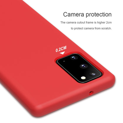 For Samsung Galaxy Note20 NILLKIN Flex Pure Series Solid Color Liquid Silicone Dropproof Protective Case(Red) - Galaxy Note20 Cases by NILLKIN | Online Shopping South Africa | PMC Jewellery