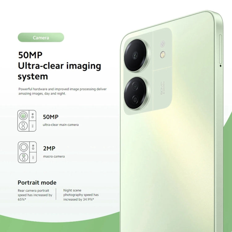 Xiaomi Redmi 13C 5G, 6GB+128GB,  6.74 inch MIUI 14 MediaTek Dimensity 6100+ Octa Core 2.2GHz, NFC, Network: 5G, Not Support Google Play(Starlight Black) - free shipping - PMC TechLife - Order now!