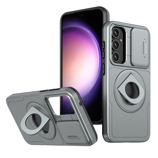 For Samsung Galaxy S23+ 5G Camshield MagSafe Ring Holder Armor Phone Case(Titanium Grey) - Galaxy S23+ 5G Cases by PMC Jewellery | Online Shopping South Africa | PMC Jewellery