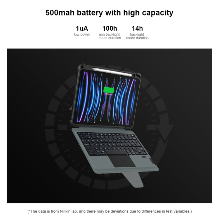 For iPad Air 2020/2022 / Pro 11 2022 Nillkin Backlit Version Bumper Link Keyboard Case - free shipping - PMC TechLife - Order now!