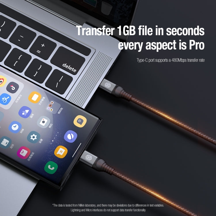 Nillkin Swift Pro 1m 3 in 1 USB to 8 Pin + Type-C + Micro USB Fast Charging Cable(Blue) - Multifunction Cable by NILLKIN | Online Shopping South Africa | PMC TechLife