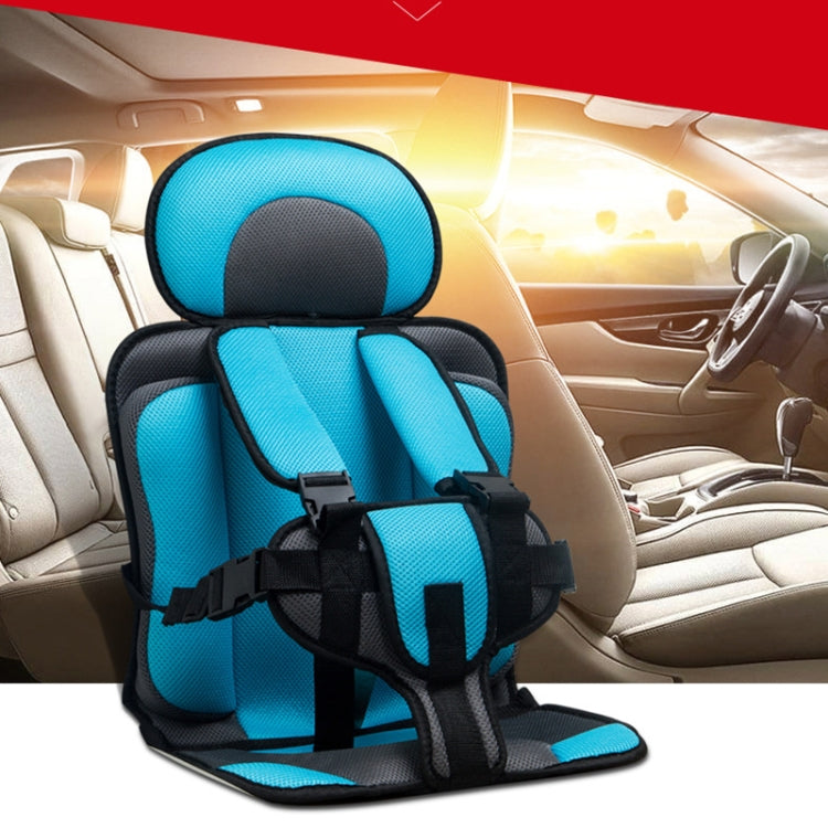 Car Portable Children Safety Seat, Size:50 x 33 x 21cm (For 0-5 Years Old)(Light Blue + Grey) - Seat Accessories by PMC Jewellery | Online Shopping South Africa | PMC Jewellery