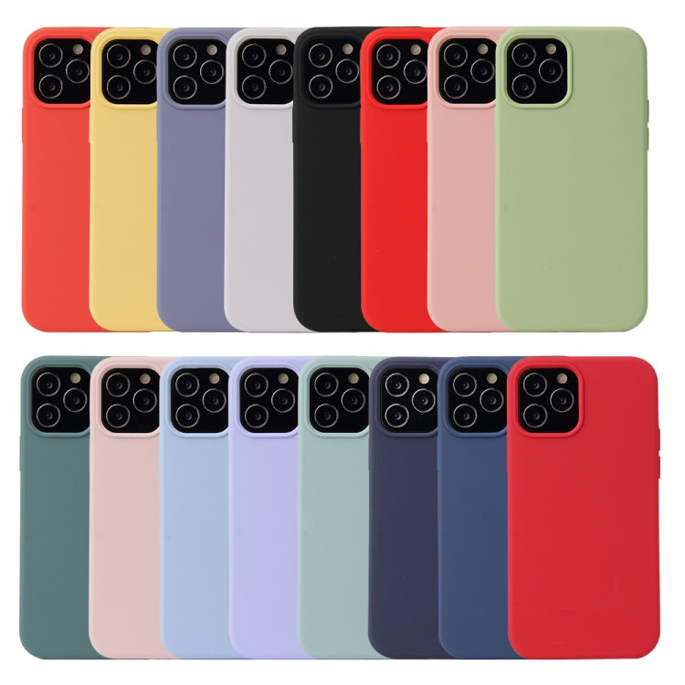 For iPhone 12 / 12 Pro Solid Color Liquid Silicone Shockproof Protective Case(Midnight Blue) - free shipping - PMC TechLife - Order now!