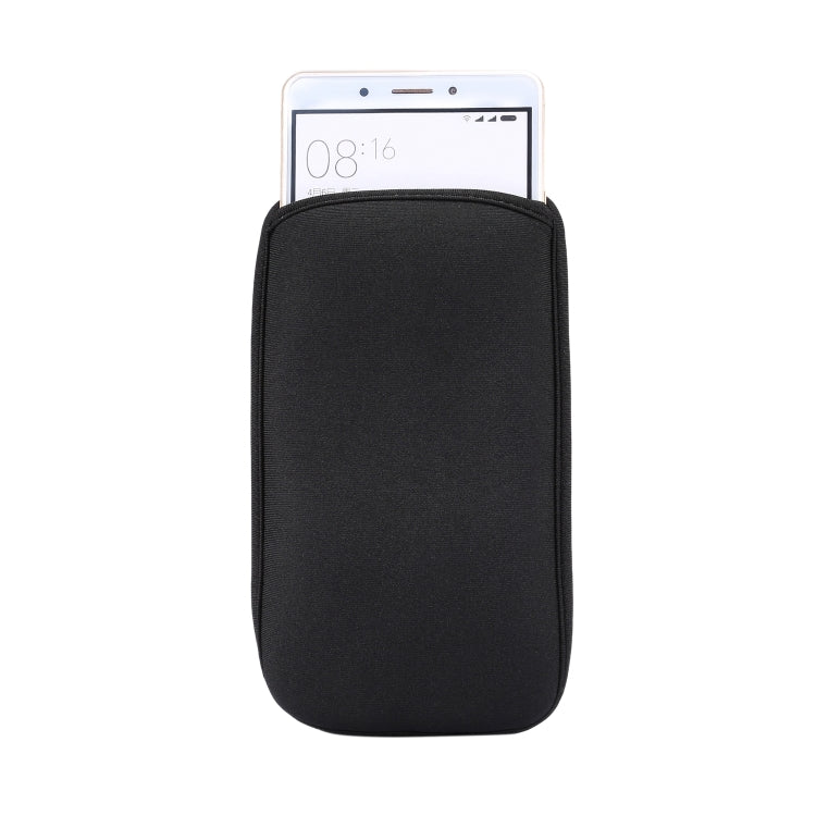 Universal Neoprene Cell Phone Bag Suitable for 6.4-7.2 inch Smartphones(Black) - Waterproof Bag by PMC TechLife | Online Shopping South Africa | PMC TechLife | Buy Now Pay Later Mobicred