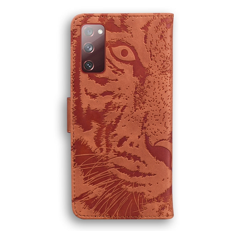 For Samsung Galaxy S20 FE / S20 FE 5G / S20 Lite Tiger Embossing Pattern Horizontal Flip Leather Case with Holder & Card Slots & Wallet(Brown) - Galaxy S20 FE Cases by NILLKIN | Online Shopping South Africa | PMC Jewellery