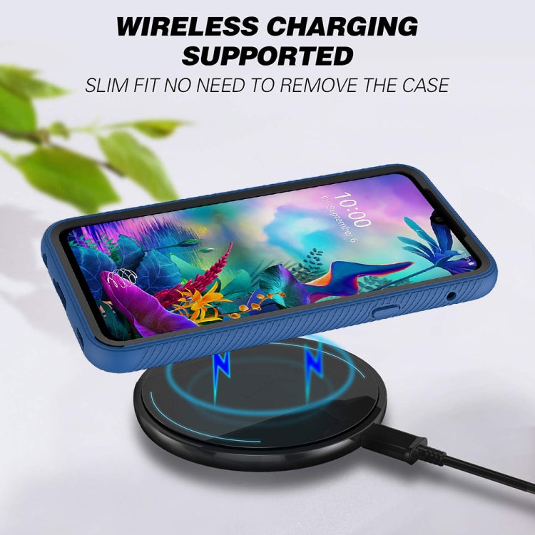 For LG V50S ThinQ 5G / G8X ThinQ Starry Sky Solid Color Series Shockproof PC + TPU Protective Case(Light Blue) - free shipping - PMC TechLife - Order now!
