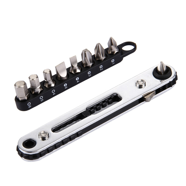 RGH-9A 9 in 1 Thin Ratchet Wrench Set (Straight) - Screwdriver by PMC TechLife | Online Shopping South Africa | PMC TechLife